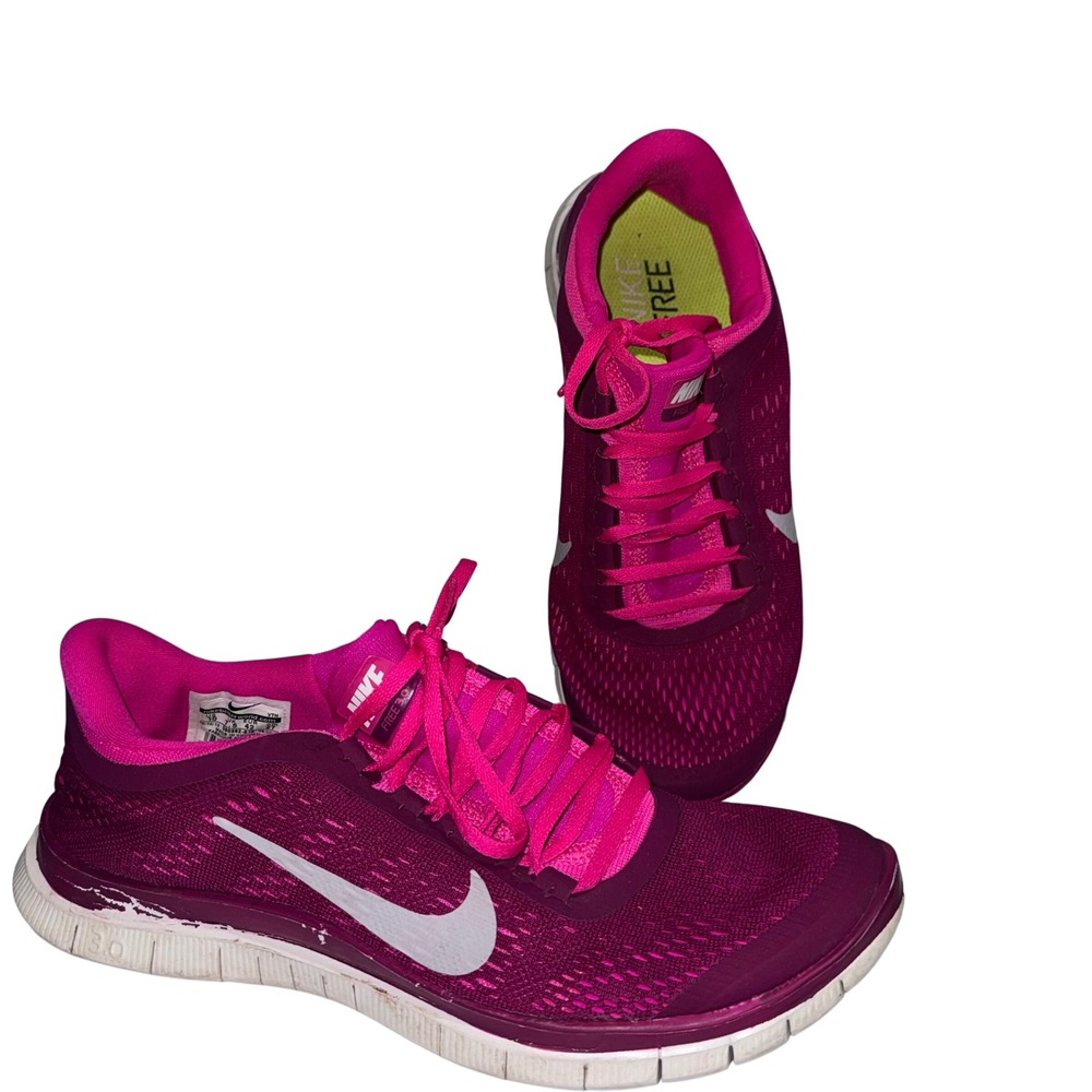 Nike Free 3.0 Running Shoes Women's Size 10 Magenta Pink‎ Athletic Sneakers